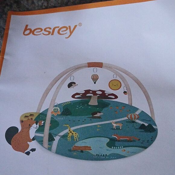 Besrey animal print floor activity mat NEW in package - Picture 4 of 4
